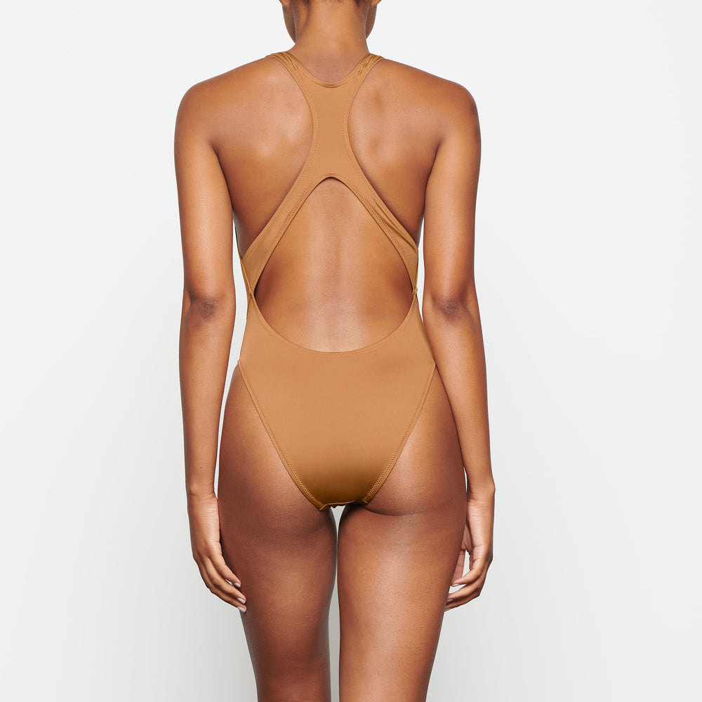 Skims SWIM CUT OUT MONOKINI One Piece Abrikoos | 74HBSXLRJ