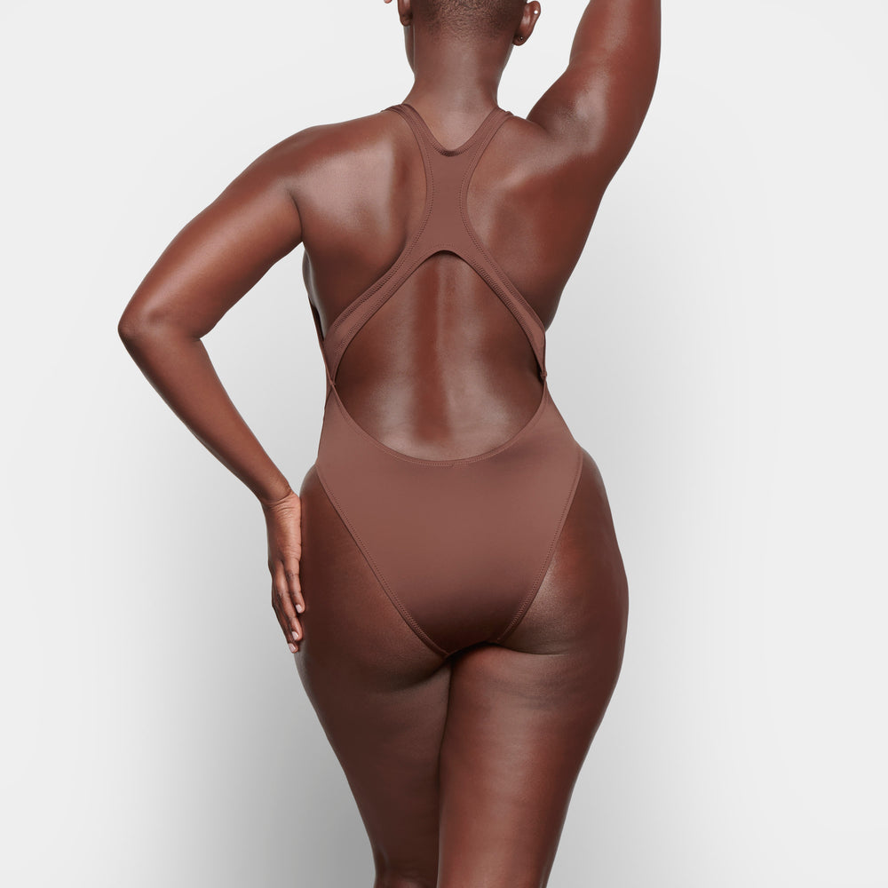 Skims SWIM CUT OUT MONOKINI One Piece Chocola | 45WFPEALQ