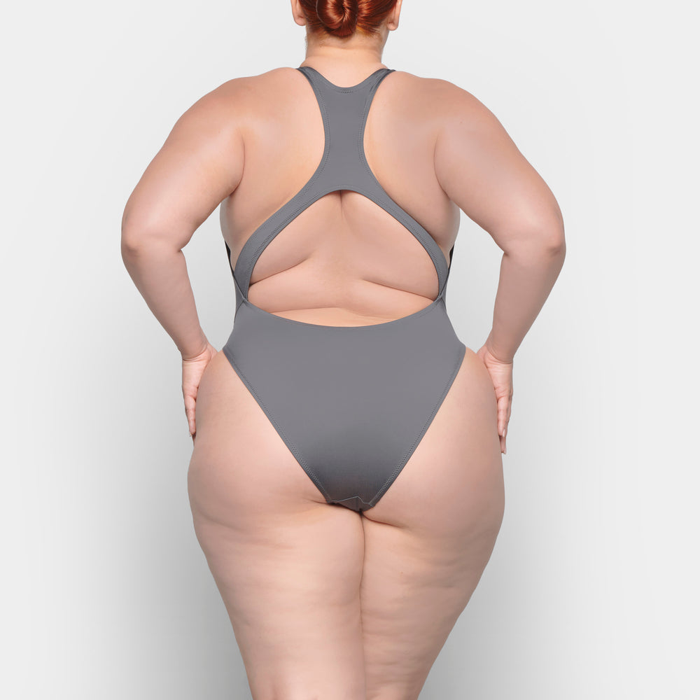 Skims SWIM CUT OUT MONOKINI One Piece Diepgrijs | 92LOMXDZP