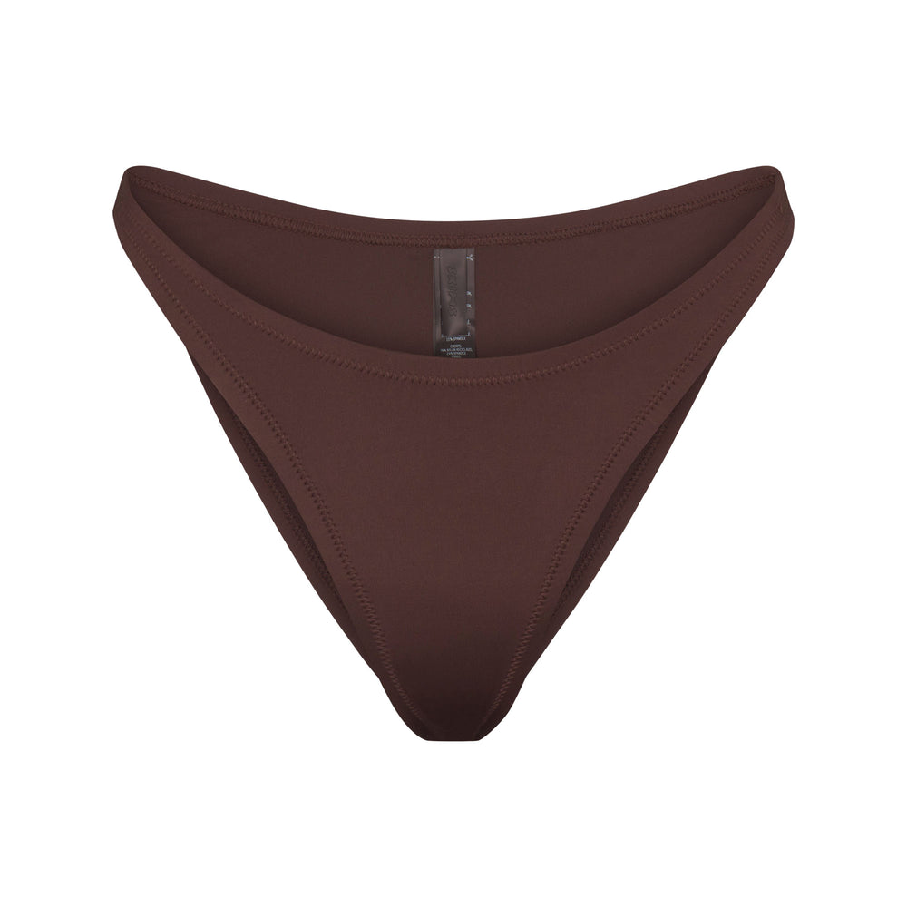 Skims SWIM DIPPED MID WAIST BOTTOMS Two Pieces Chocola | 43CEQPKZB