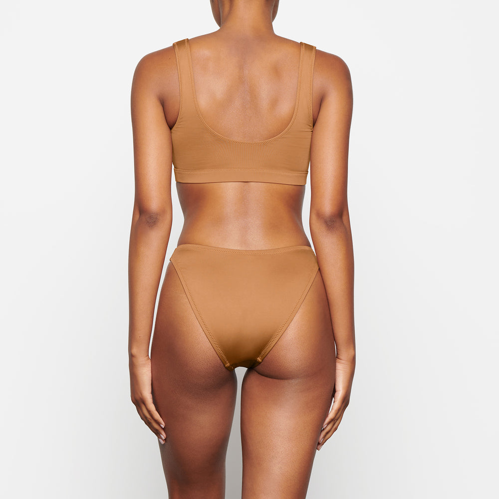 Skims SWIM DIPPED MID WAIST BOTTOMS Two Pieces Abrikoos | 84IJKNPWC