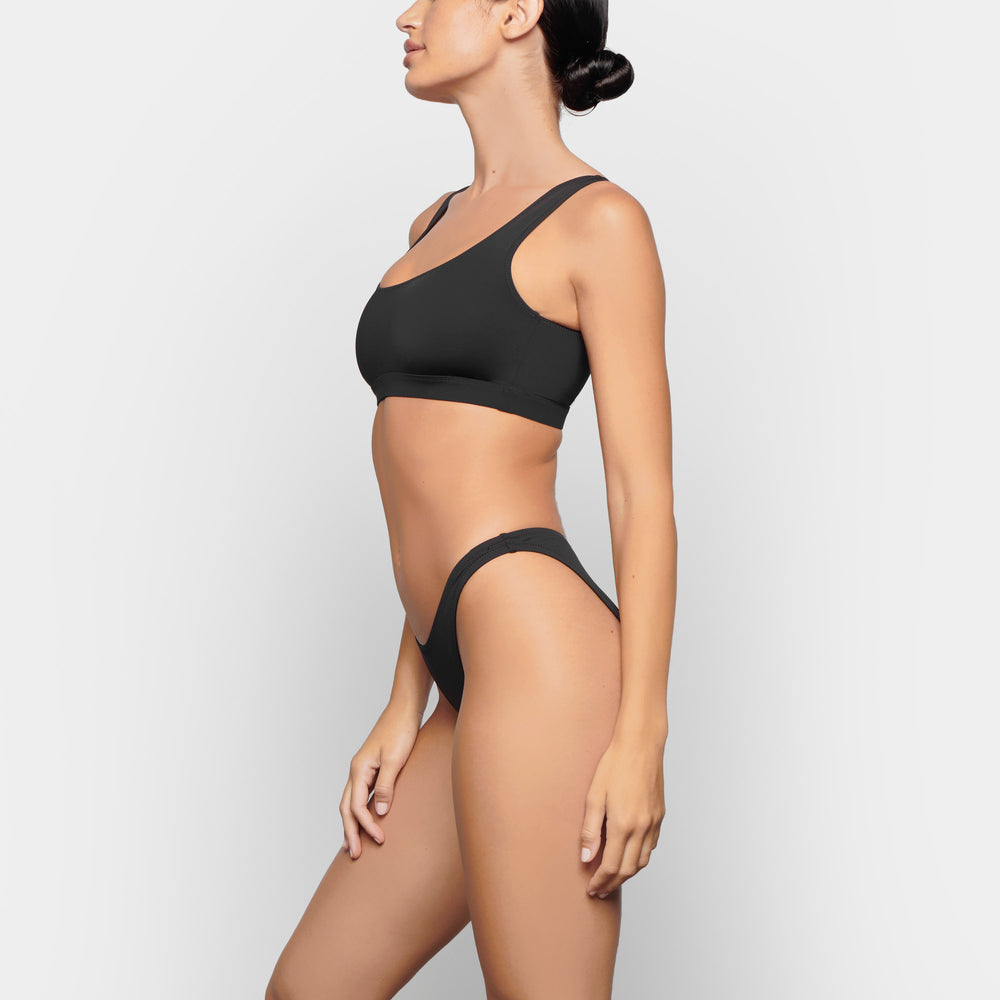 Skims SWIM DIPPED MID WAIST BOTTOMS Two Pieces Zwart | 87CZIDONJ