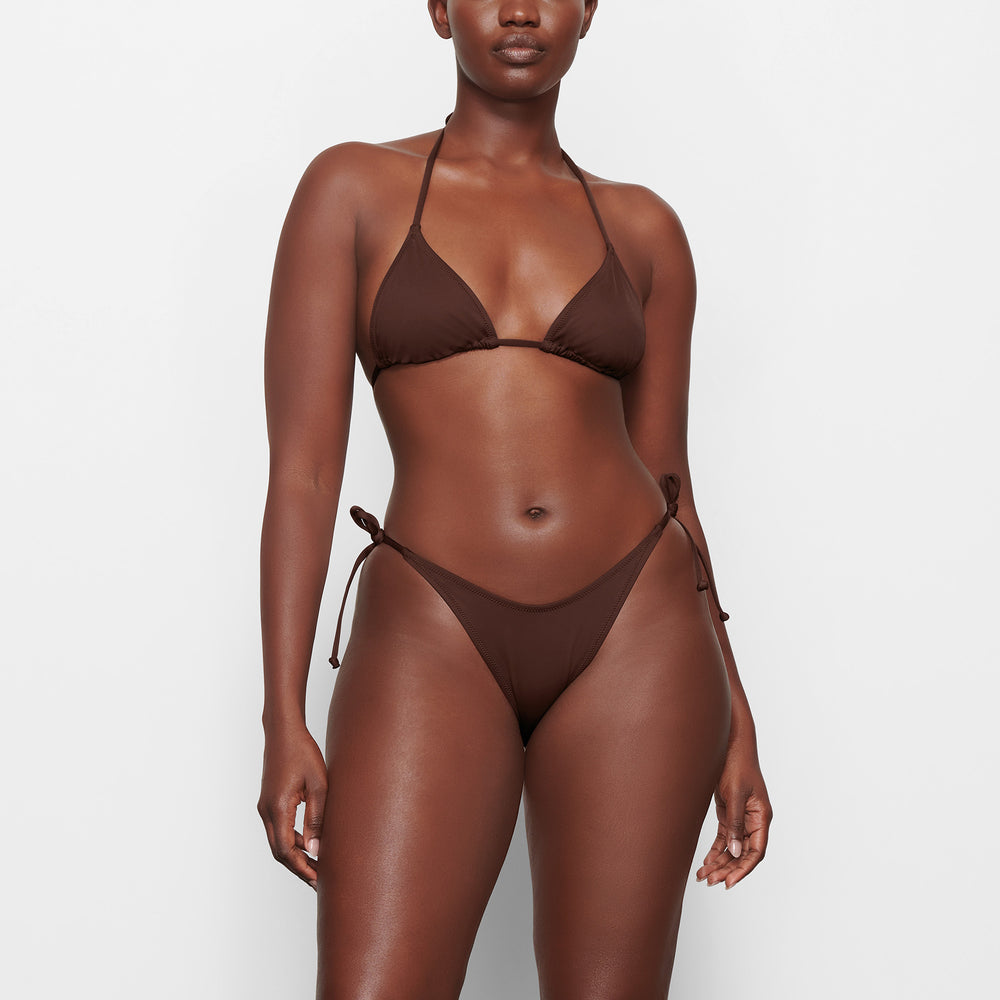 Skims SWIM DIPPED TIE BOTTOMS Two Pieces Chocola | 80NTMDCGV