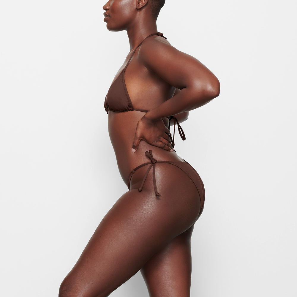 Skims SWIM DIPPED TIE BOTTOMS Two Pieces Chocola | 80NTMDCGV
