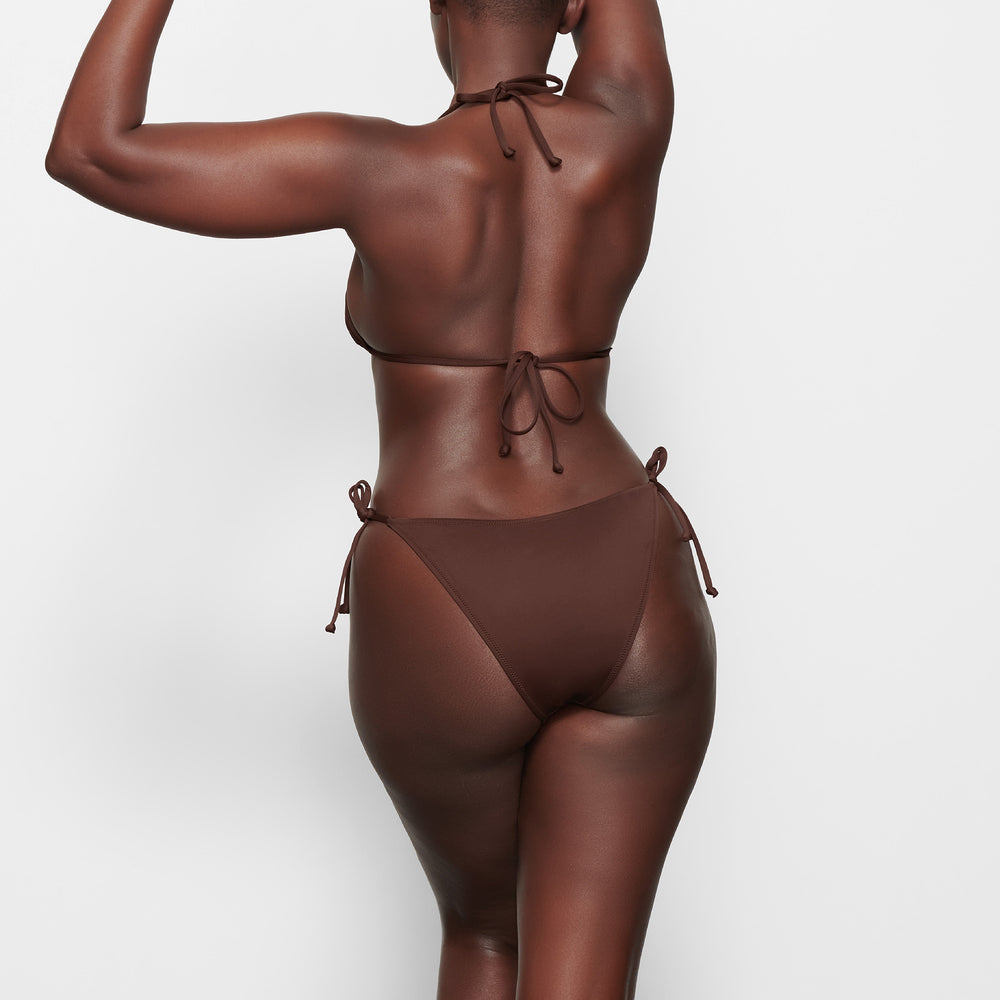 Skims SWIM DIPPED TIE BOTTOMS Two Pieces Chocola | 80NTMDCGV