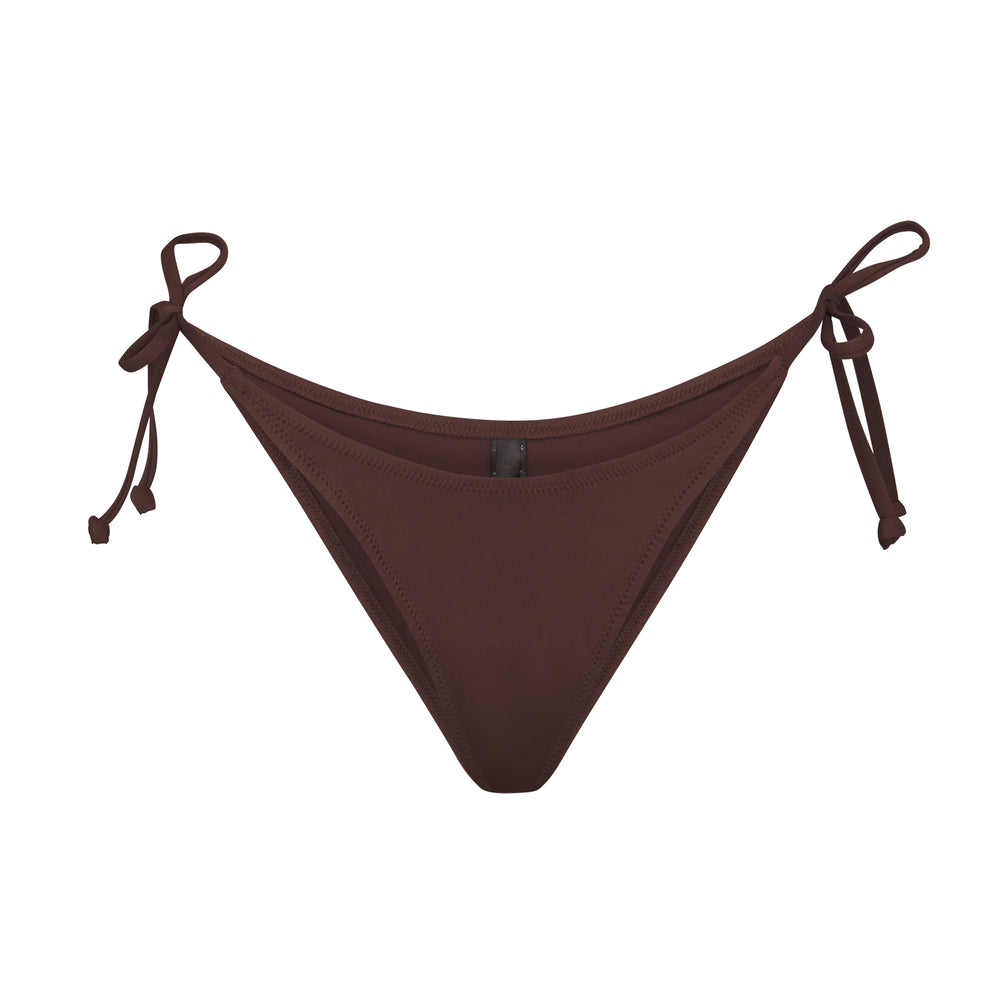 Skims SWIM DIPPED TIE BOTTOMS Two Pieces Chocola | 80NTMDCGV