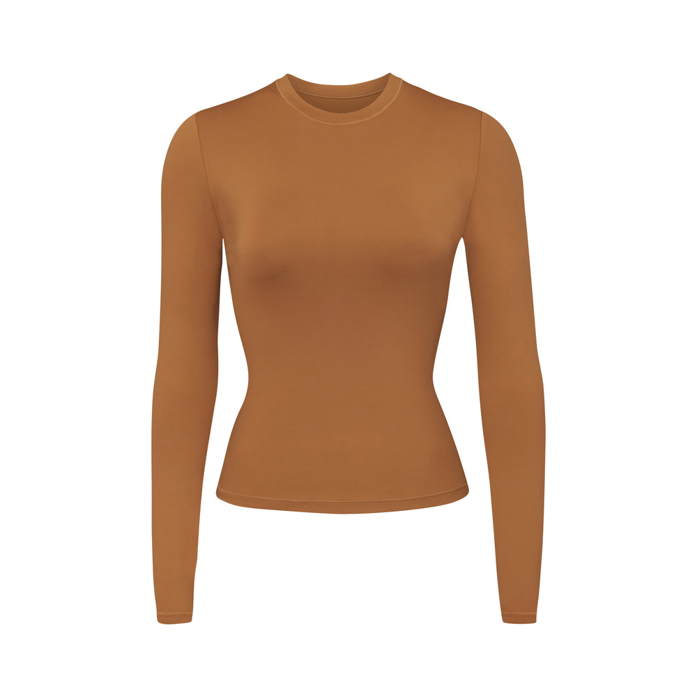Skims SWIM LONG SLEEVE SHIRT Cover-ups Abrikoos | 56SPYNTQJ