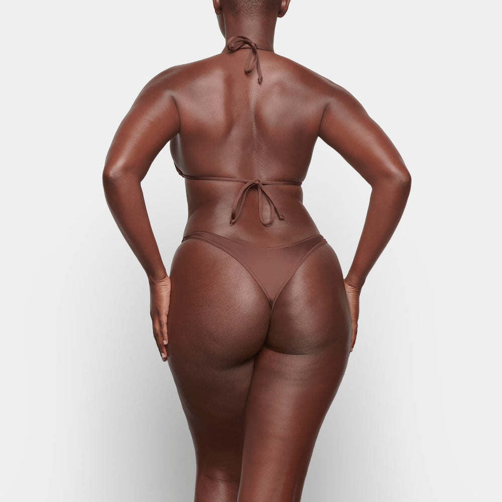 Skims SWIM MICRO TANGA BIKINI BOTTOMS Two Pieces Chocola | 56WCLZKNM