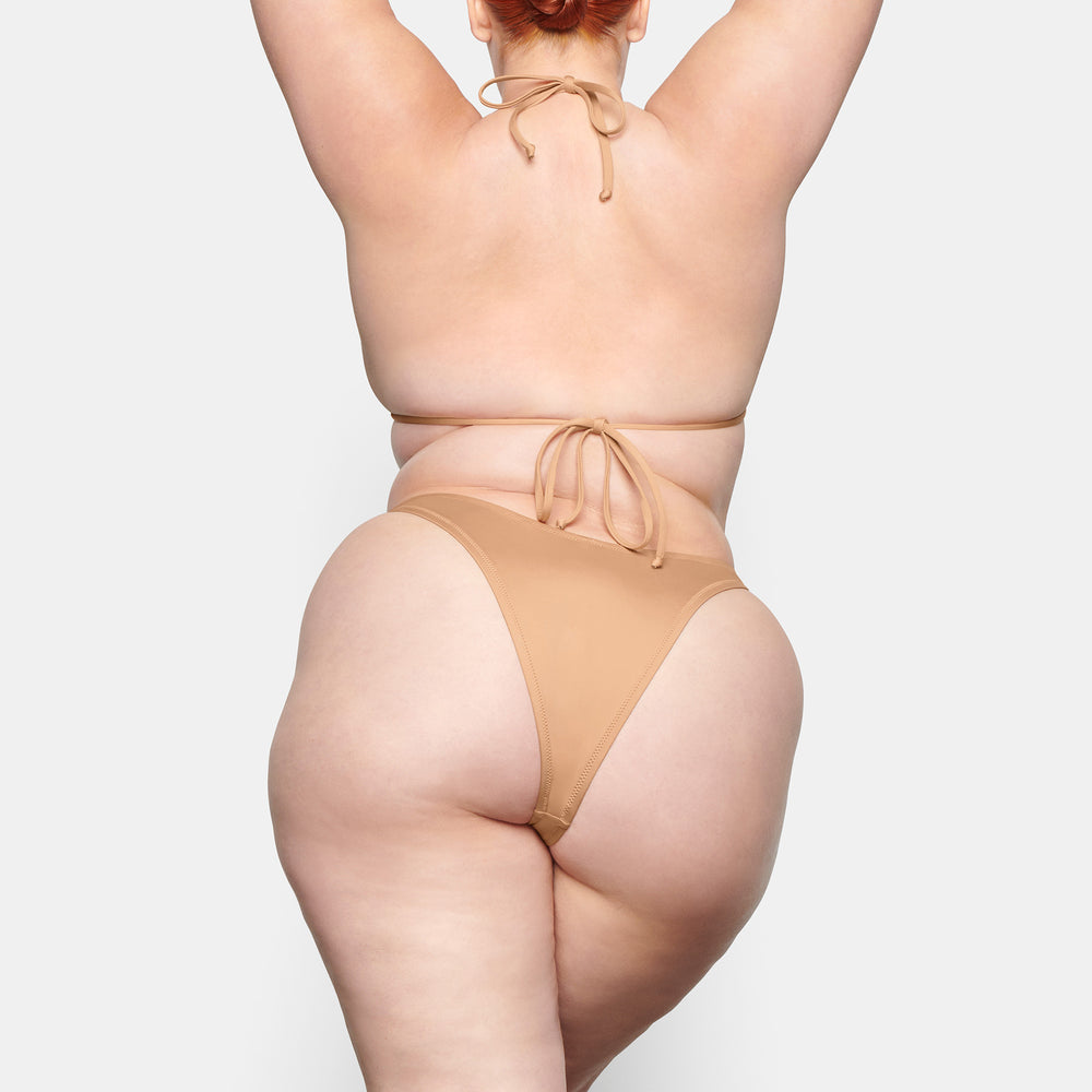 Skims SWIM MICRO TANGA BIKINI BOTTOMS Two Pieces Beige | 61MXVTGIY