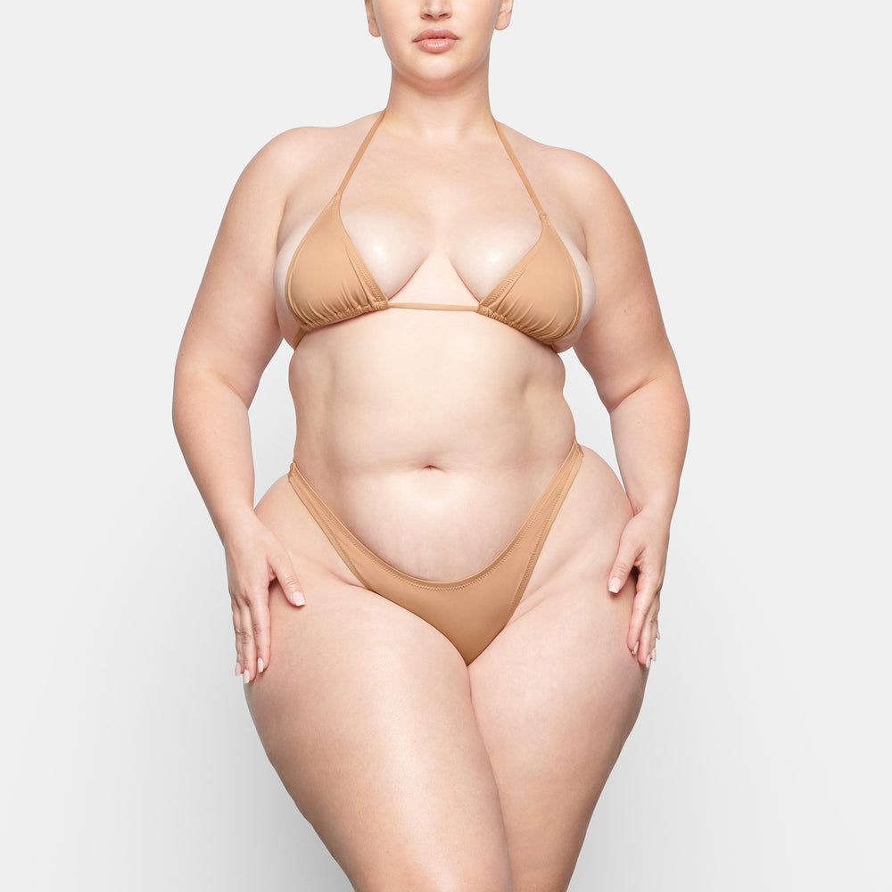 Skims SWIM MICRO TRIANGLE TOP Two Pieces Beige | 75WASHMOB