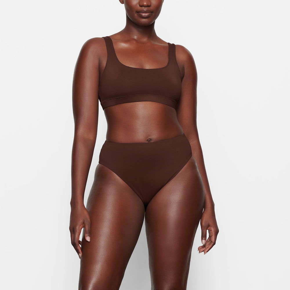 Skims SWIM MID WAIST BOTTOMS Two Pieces Chocola | 14EVOUAZK