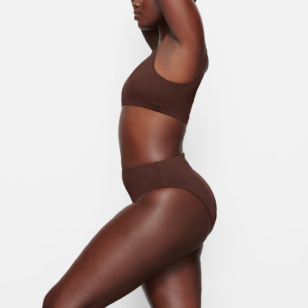 Skims SWIM MID WAIST BOTTOMS Two Pieces Chocola | 14EVOUAZK