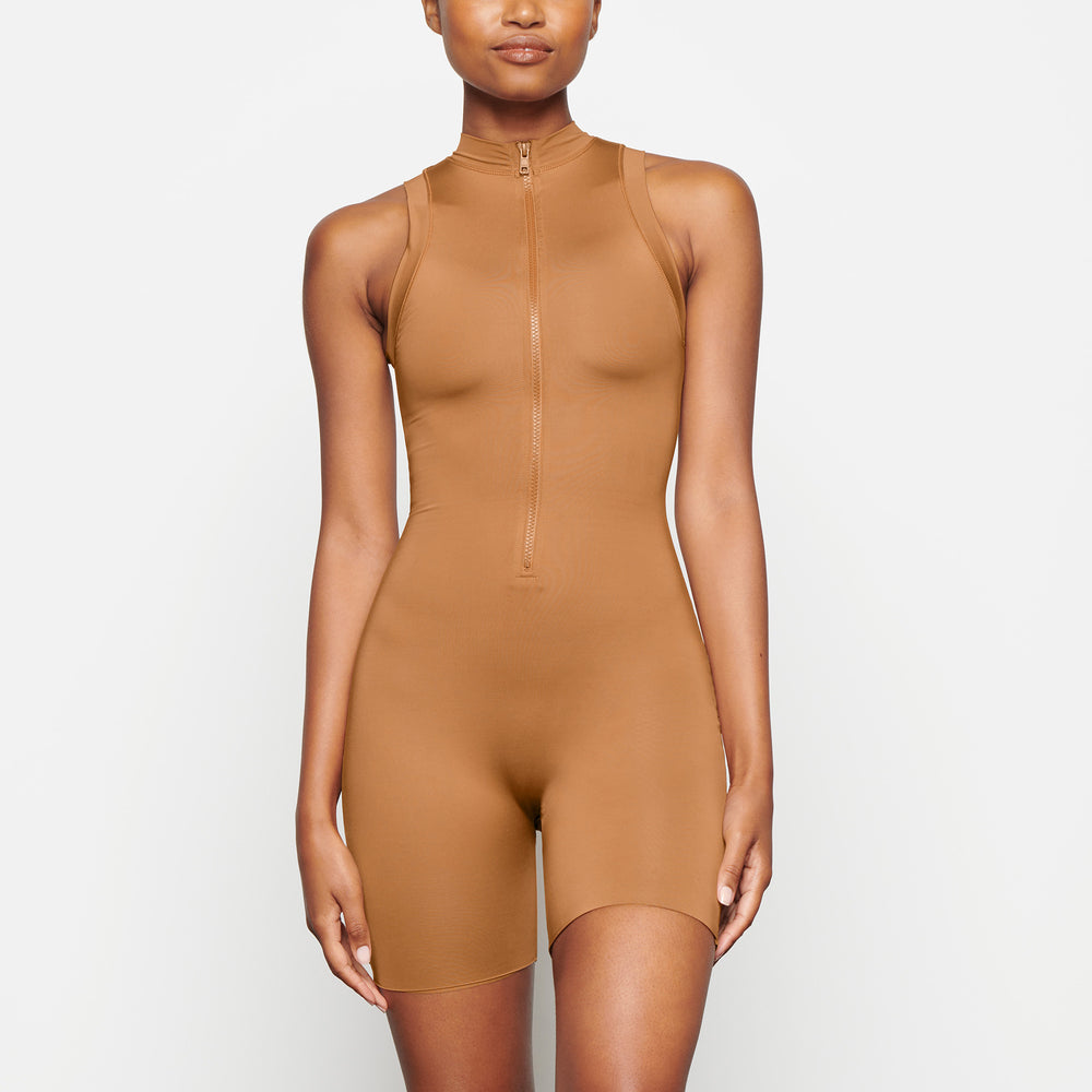 Skims SWIM MOCK NECK CYCLE SUIT One Piece Abrikoos | 01EQKGBRU