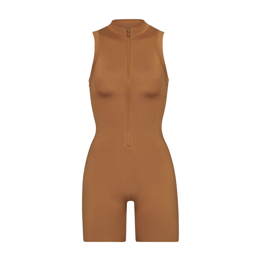 Skims SWIM MOCK NECK CYCLE SUIT One Piece Abrikoos | 01EQKGBRU