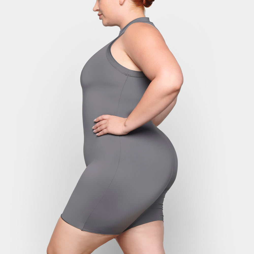 Skims SWIM MOCK NECK CYCLE SUIT One Piece Diepgrijs | 79RKFOPAQ
