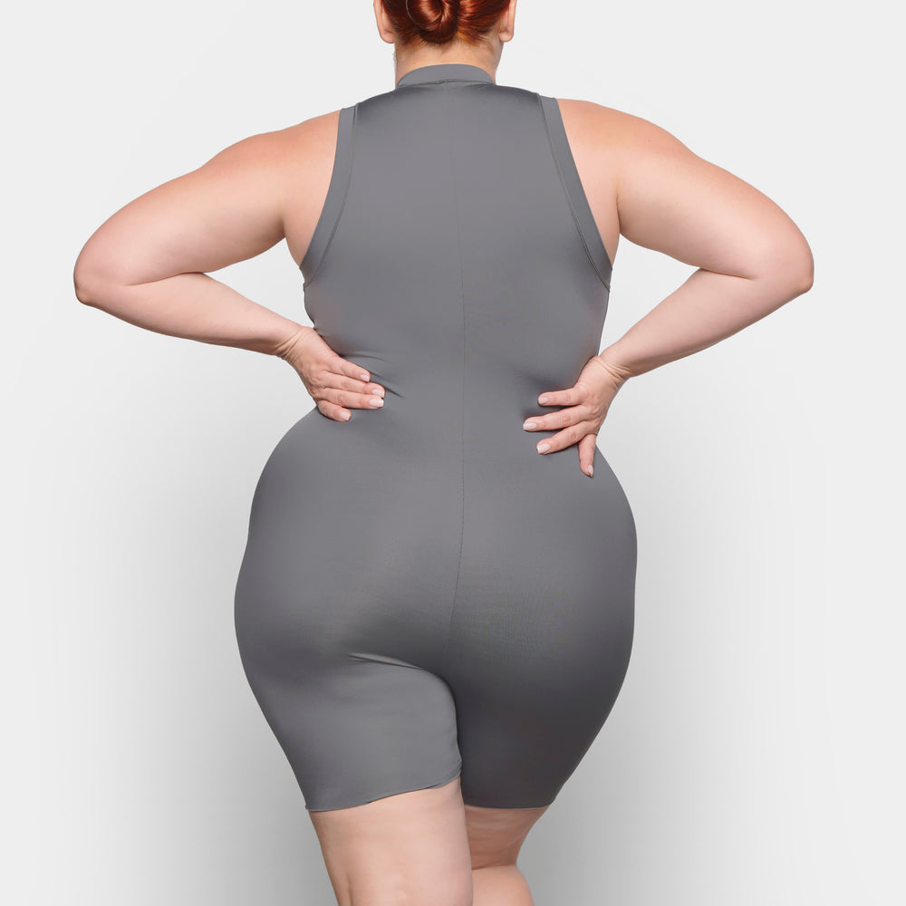 Skims SWIM MOCK NECK CYCLE SUIT One Piece Diepgrijs | 79RKFOPAQ