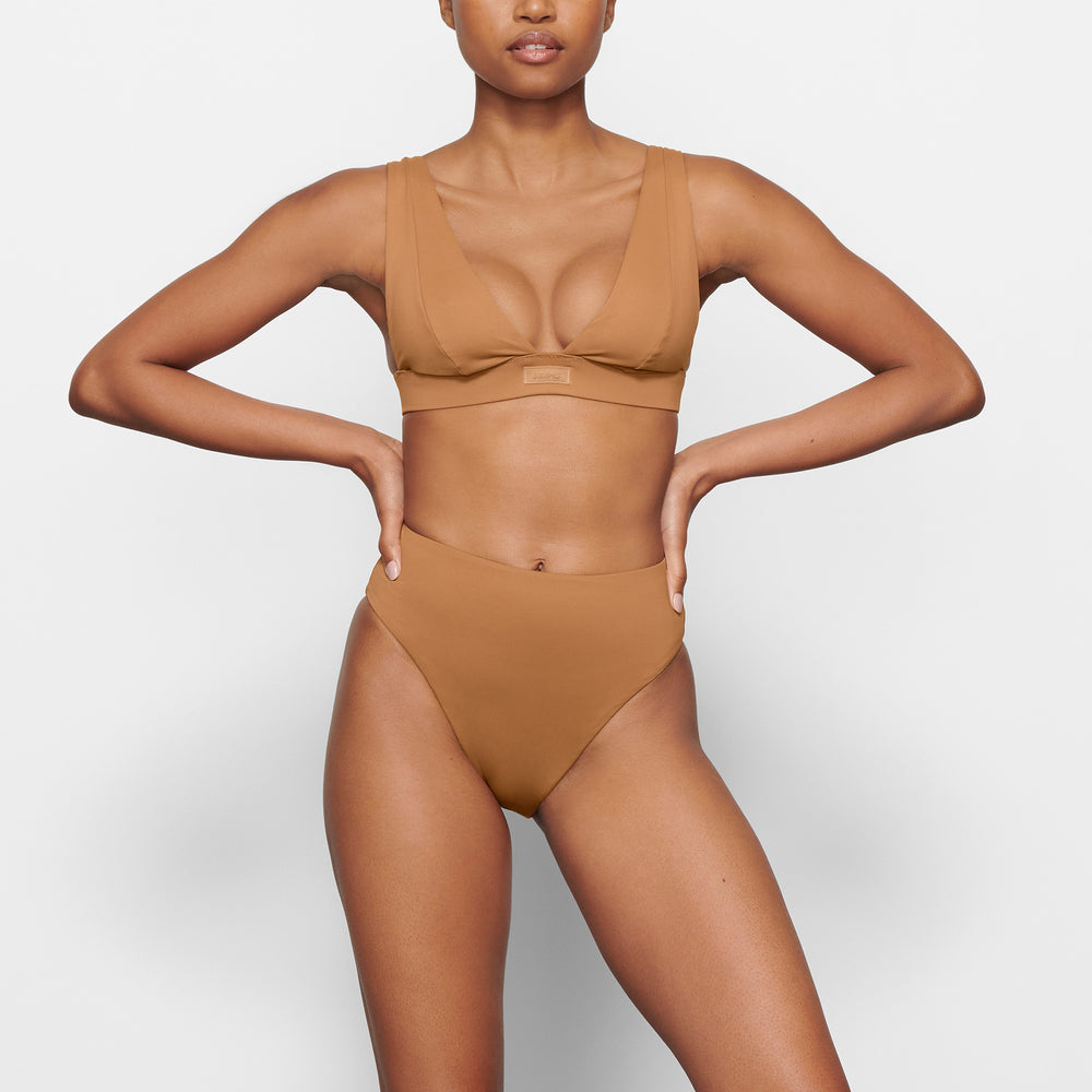 Skims SWIM PLUNGE Bikini Top Abrikoos | 79WMIPLKU