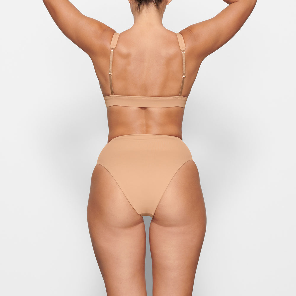 Skims SWIM PLUNGE Bikini Top Beige | 68BJMGCEW