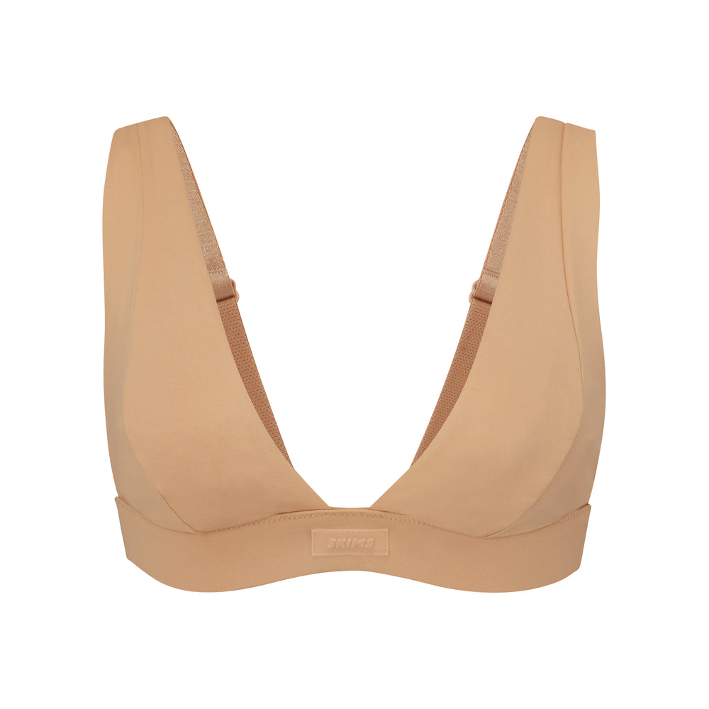 Skims SWIM PLUNGE Bikini Top Beige | 68BJMGCEW