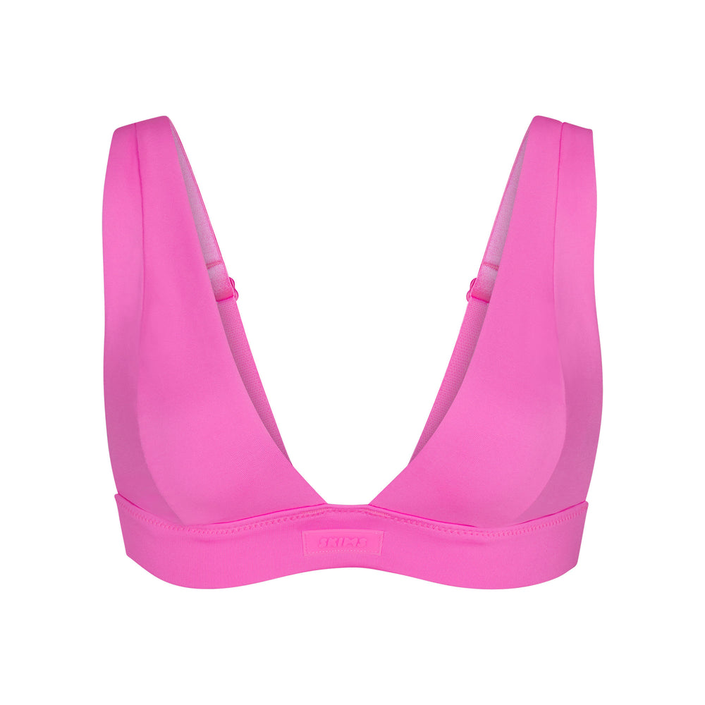 Skims SWIM PLUNGE Bikini Top Roze | 01QKFOGHN