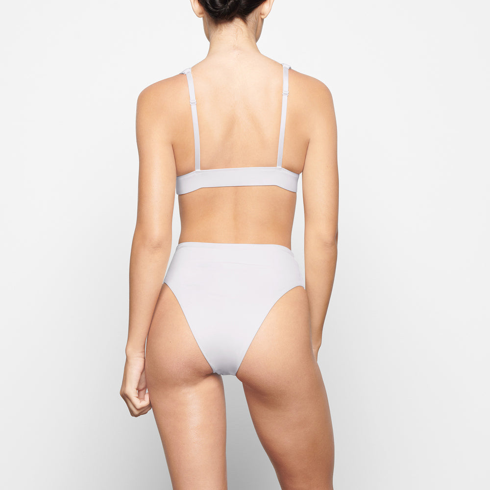 Skims SWIM PLUNGE Bikini Top Wit | 57YQUREVA