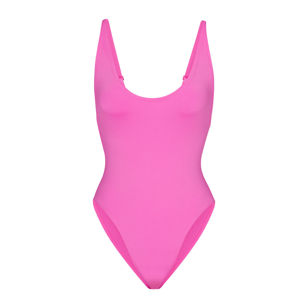 Skims SWIM SCOOP NECK One Piece Roze | 06HZEWFVR