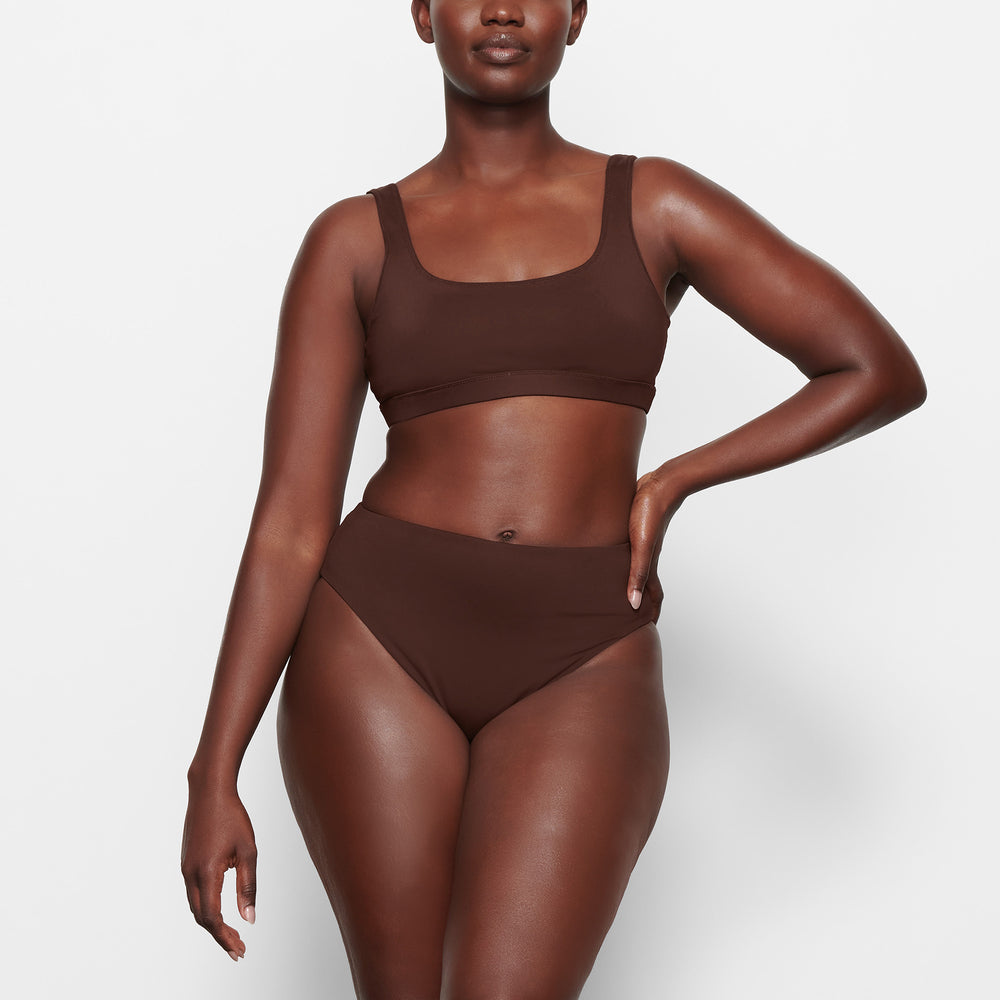 Skims SWIM TANK Bikini Top Chocola | 32TYCLGKI