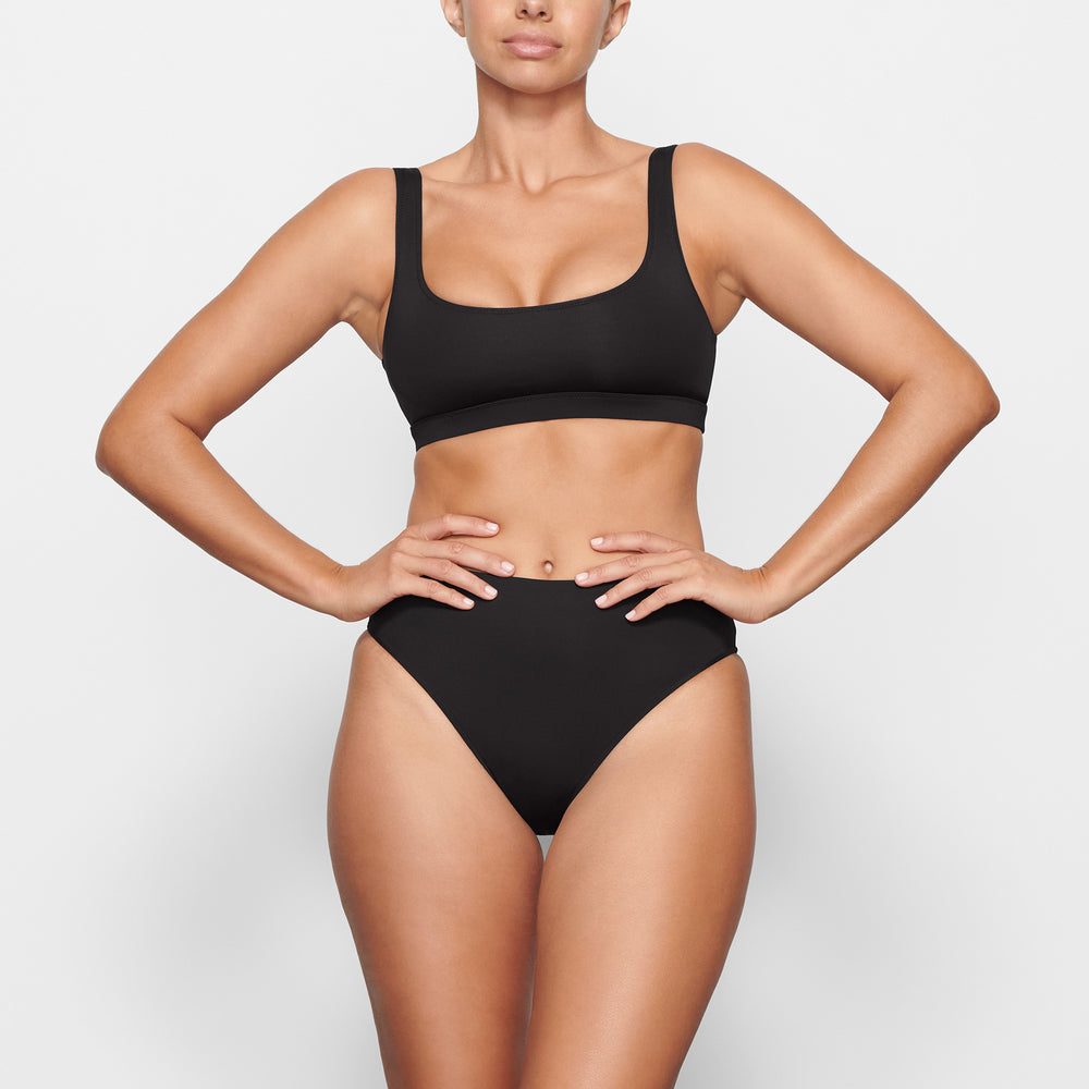 Skims SWIM TANK Bikini Top Zwart | 83QIVZFAK