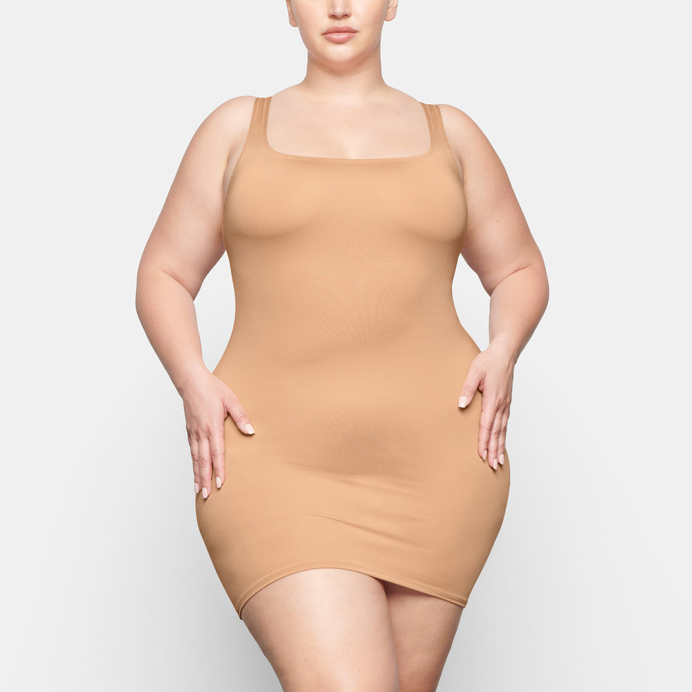 Skims SWIM TANK Jurk Beige | 57QUMZBRL