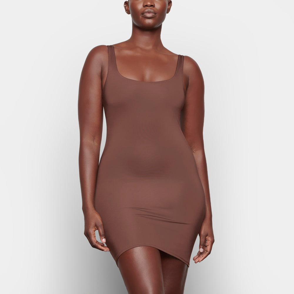Skims SWIM TANK Jurk Chocola | 14HMKFXDB