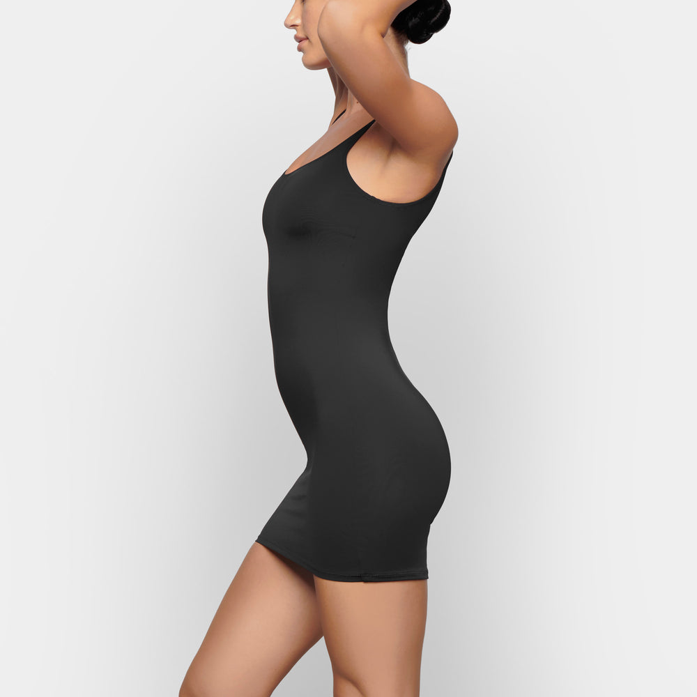 Skims SWIM TANK Jurk Zwart | 31LFRPBXE