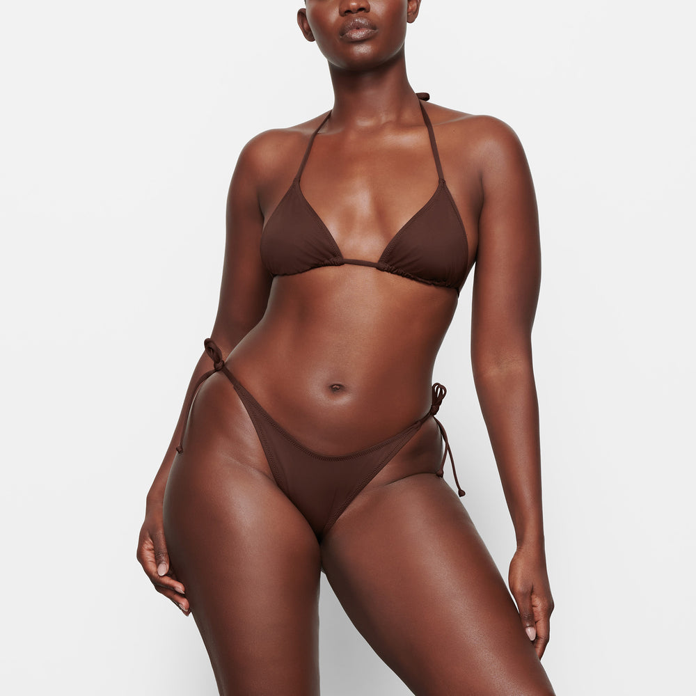 Skims SWIM TRIANGLE TOP Two Pieces Chocola | 26UAPDHCF