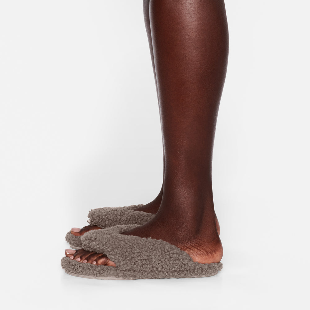 Skims TEDDY Pantoffels Paars Grijs | 42QNSLUHZ