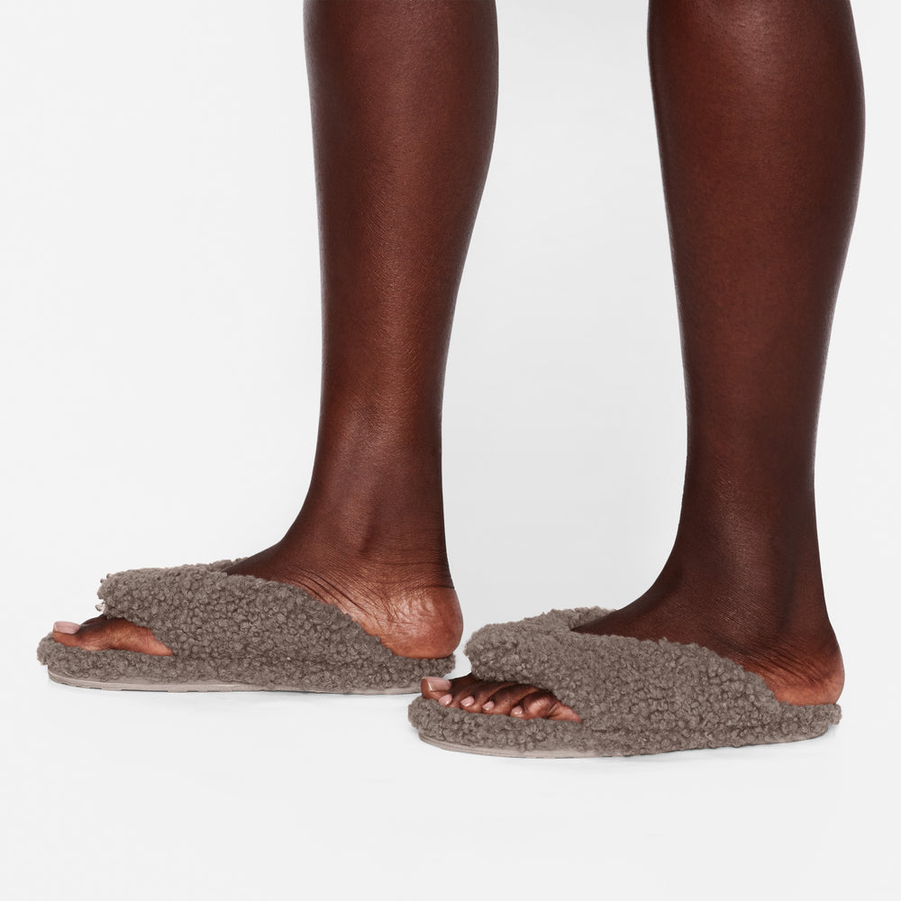 Skims TEDDY Pantoffels Paars Grijs | 42QNSLUHZ