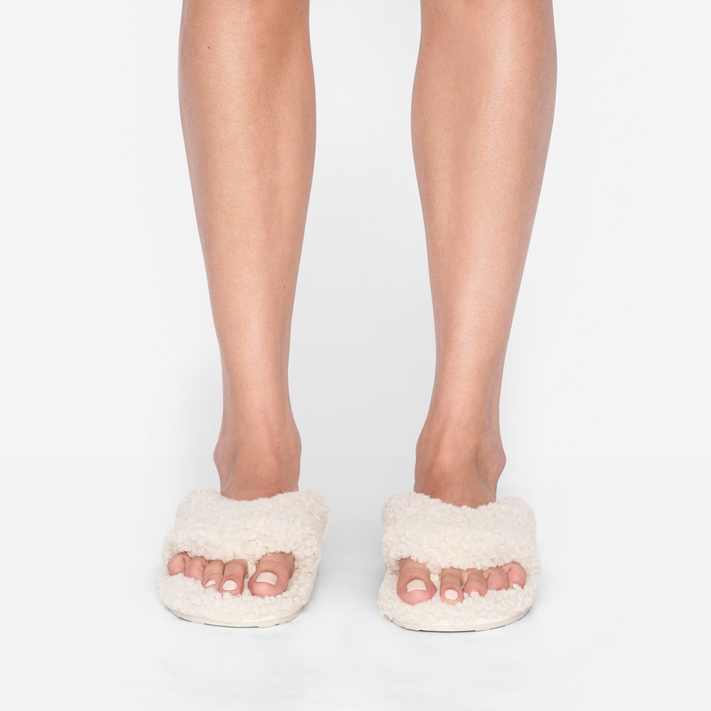 Skims TEDDY Pantoffels Wit | 91SEZOAJT