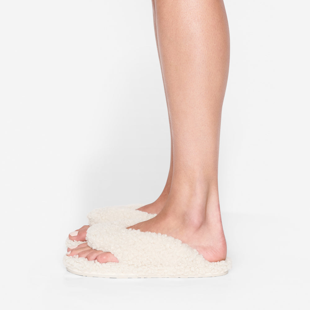 Skims TEDDY Pantoffels Wit | 91SEZOAJT