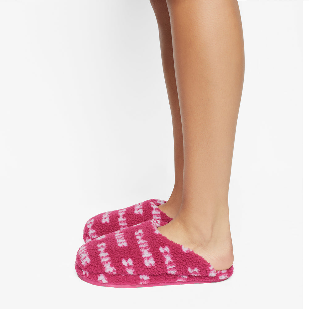 Skims TEDDY SHERPA Pantoffels Fuchsie Gekleurd | 41EAZOBIV