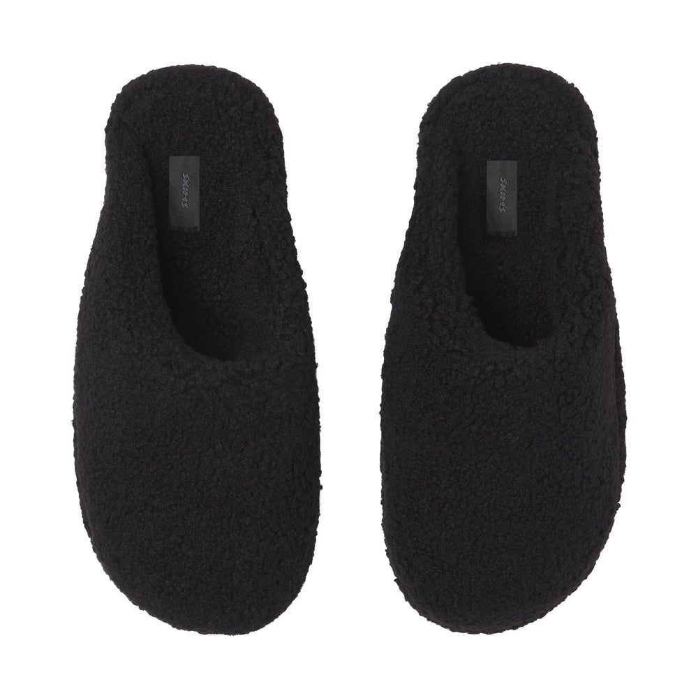 Skims TEDDY SHERPA Pantoffels Zwart | 41FULVZAG