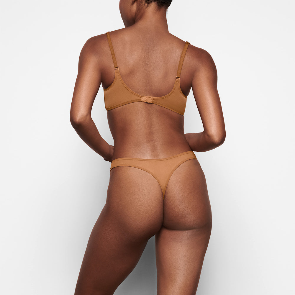 Skims ULTRA FINE MESH SCOOP Underwire Bra Abrikoos | 12ELVHXIW