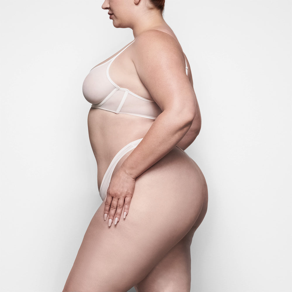 Skims ULTRA FINE MESH SCOOP Underwire Bra Wit | 50EURHPFY
