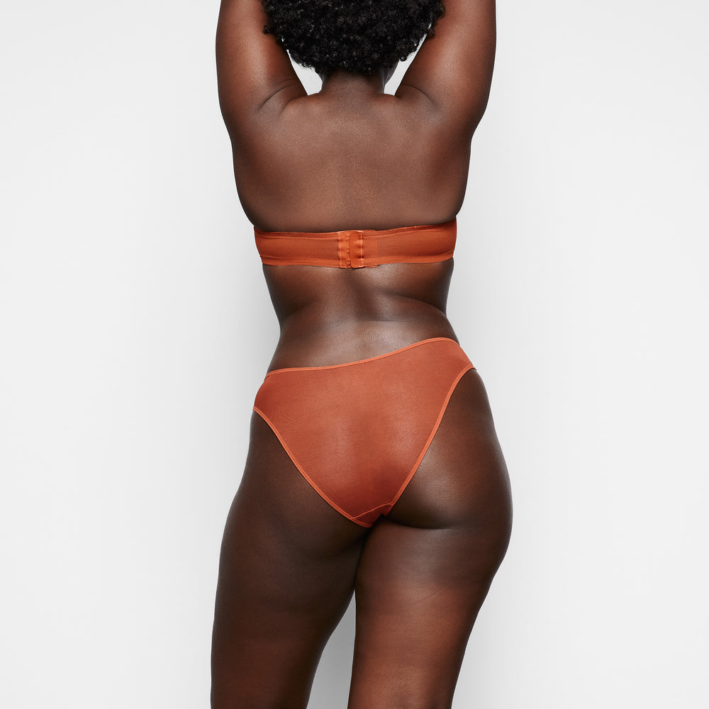 Skims ULTRA FINE MESH Strapless Bra Bruin | 98BFOSMHV