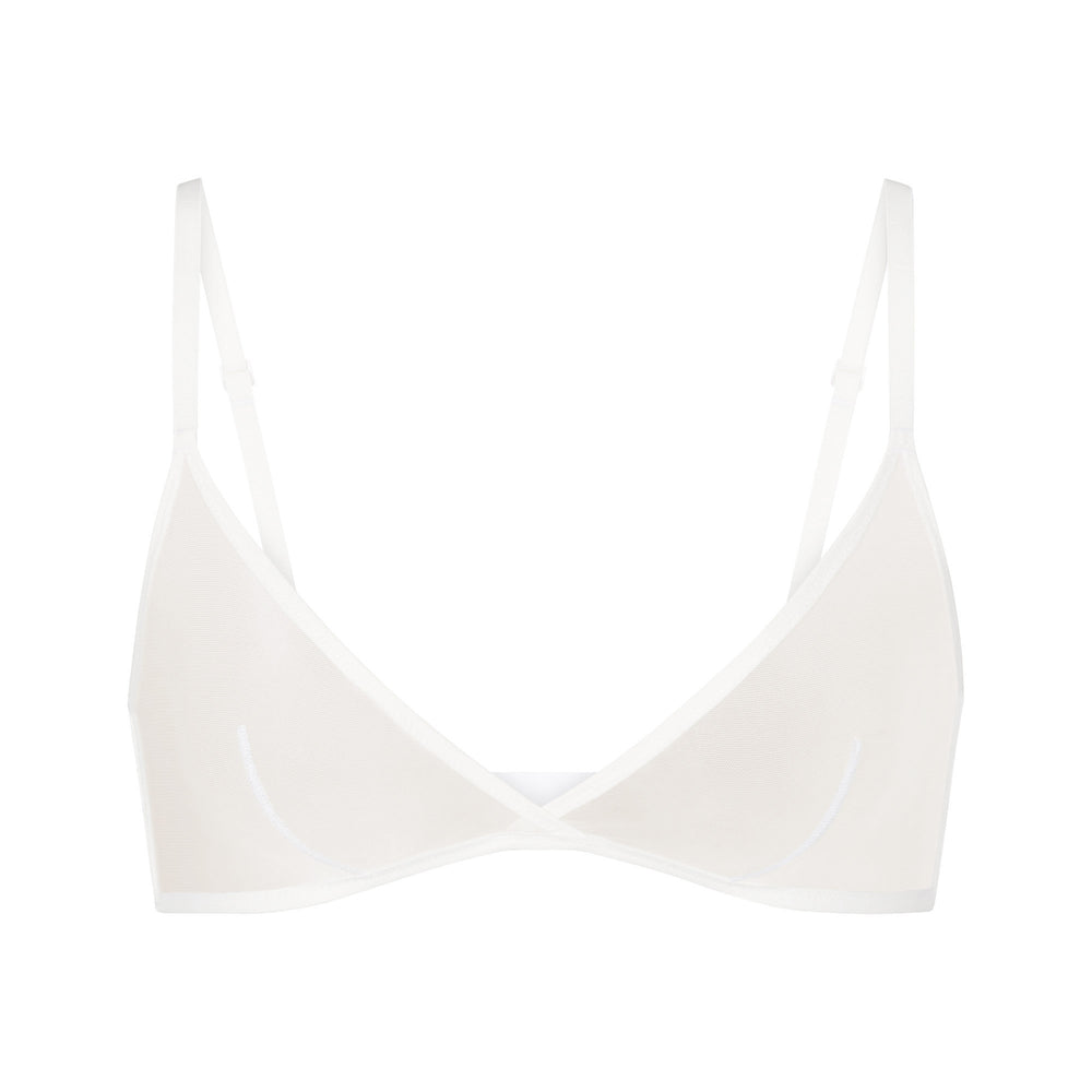 Skims ULTRA FINE MESH TRIANGLE Bralette Wit | 19IJAFVNQ