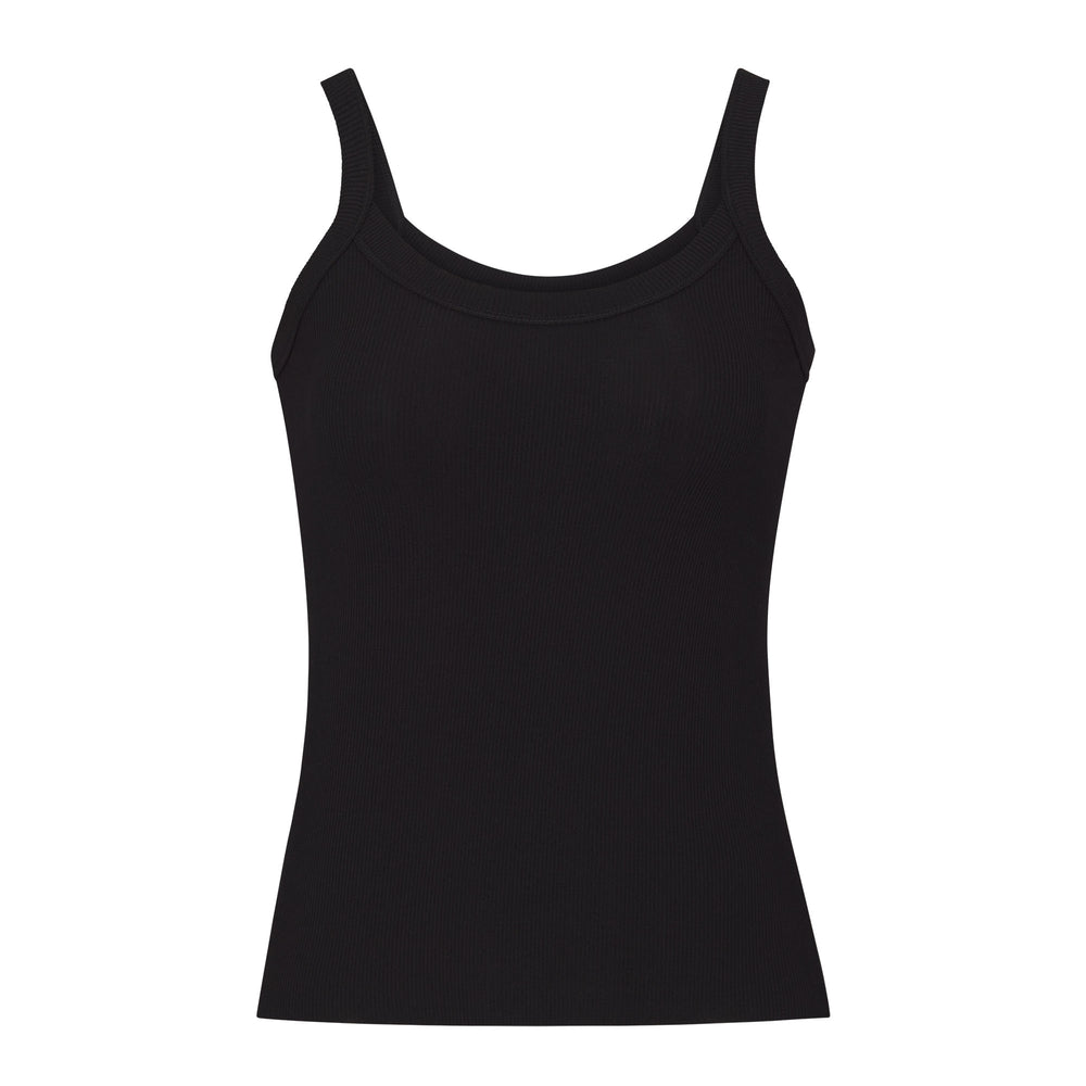 Skims UTILITY SPORT SCOOP Tank Zwart | 75ONGBJIZ