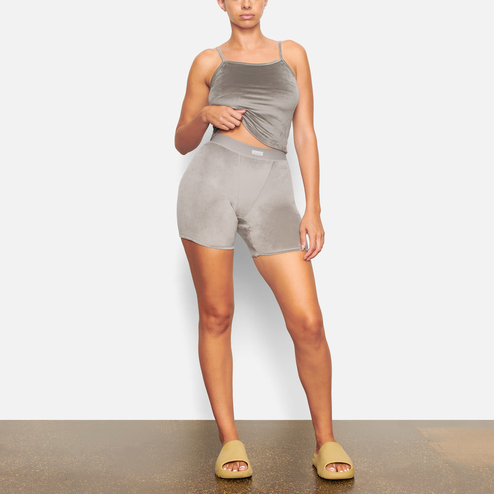 Skims VELOUR BIKE Korte Broek Grijs | 73OFVTUAY