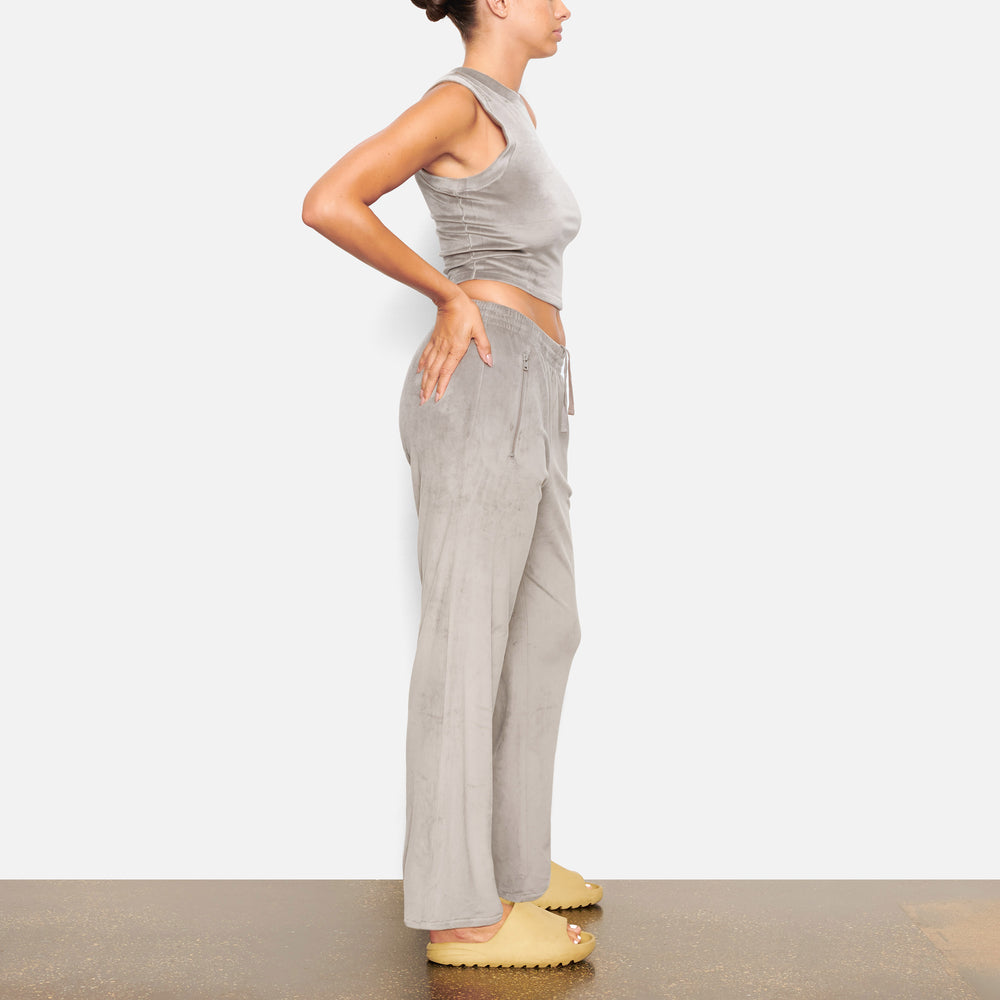 Skims VELOUR CREW NECK Tank Grijs | 61JVRHBWX