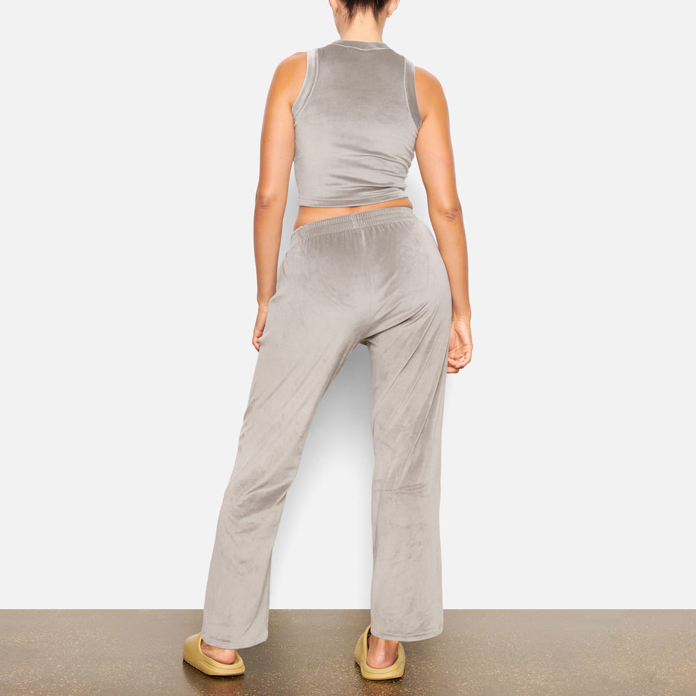 Skims VELOUR CREW NECK Tank Grijs | 61JVRHBWX
