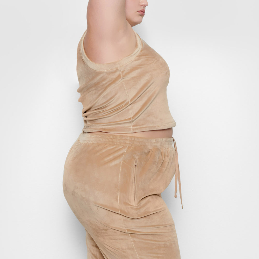 Skims VELOUR CREW NECK Tank Oranje | 06NFXOQEY