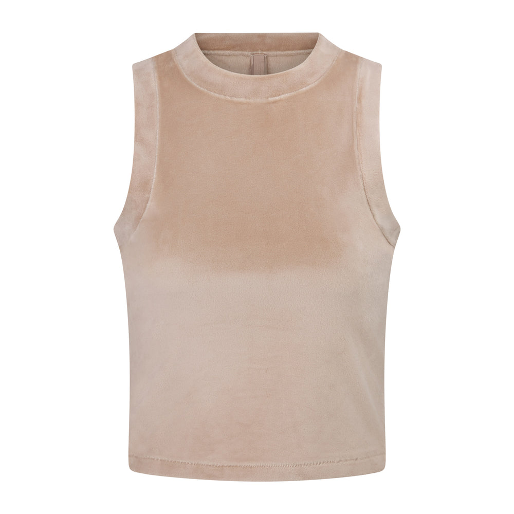 Skims VELOUR CREW NECK Tank Oranje | 06NFXOQEY