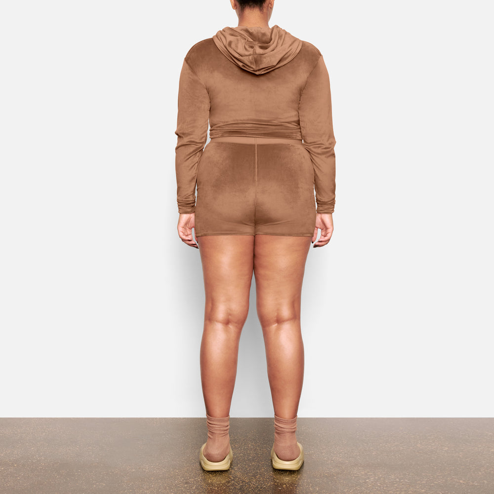 Skims VELOUR Hoodie Abrikoos | 74MUTLQJX