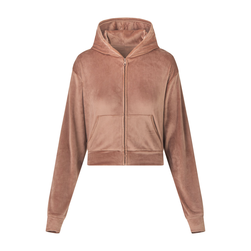 Skims VELOUR Hoodie Abrikoos | 74MUTLQJX